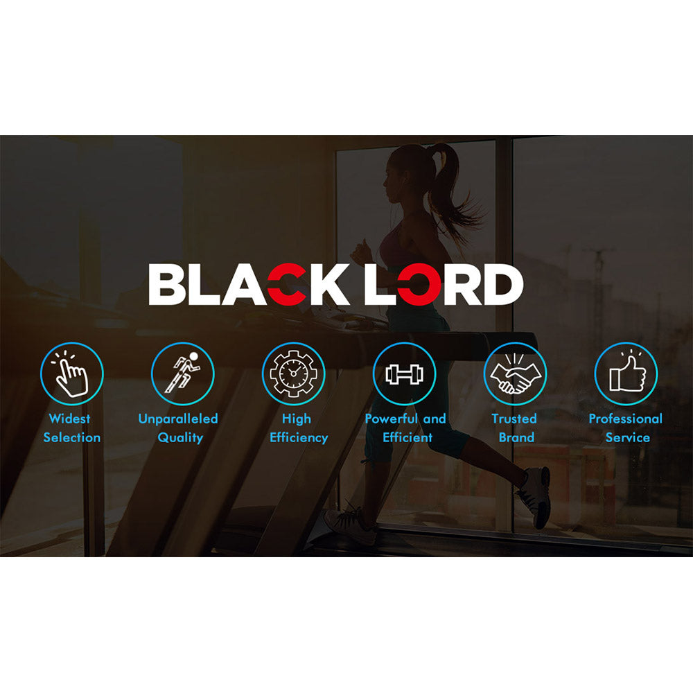 BLACK LORD® Treadmill Electric Home Gym Exercise Run Machine Incline Fitness