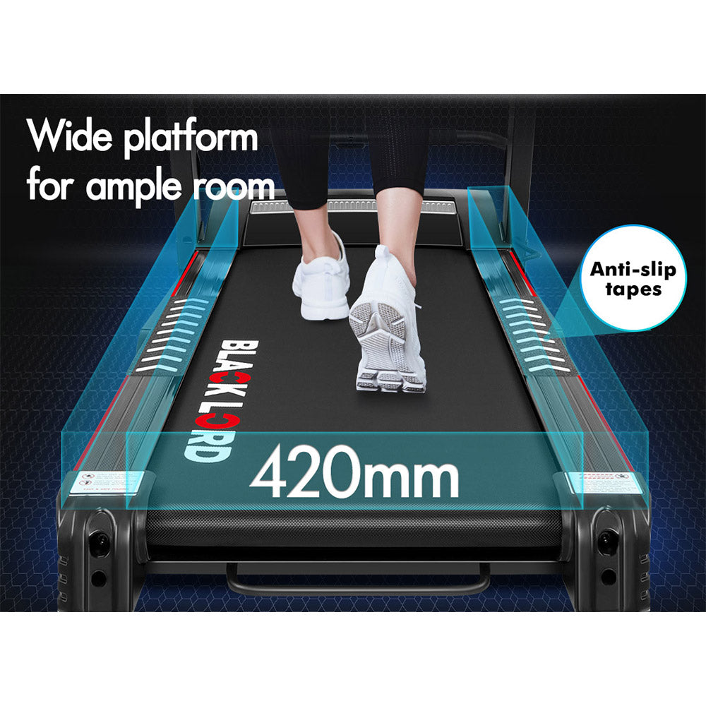 BLACK LORD® Treadmill Electric Home Gym Exercise Run Machine Incline Fitness