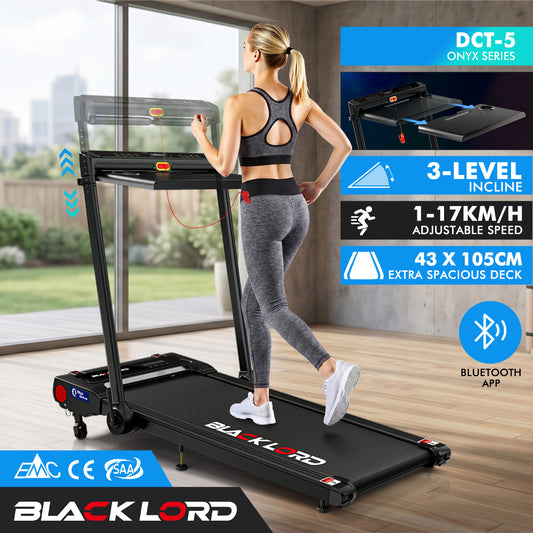 BLACK LORD Treadmill 3 IN 1 Walking Pad Removable Desk Height Adjustable Black
