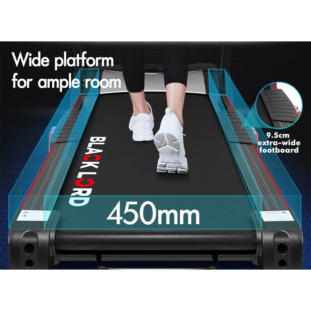 BLACK LORD Treadmill Electric Auto Incline Home Gym Exercise Run Machine