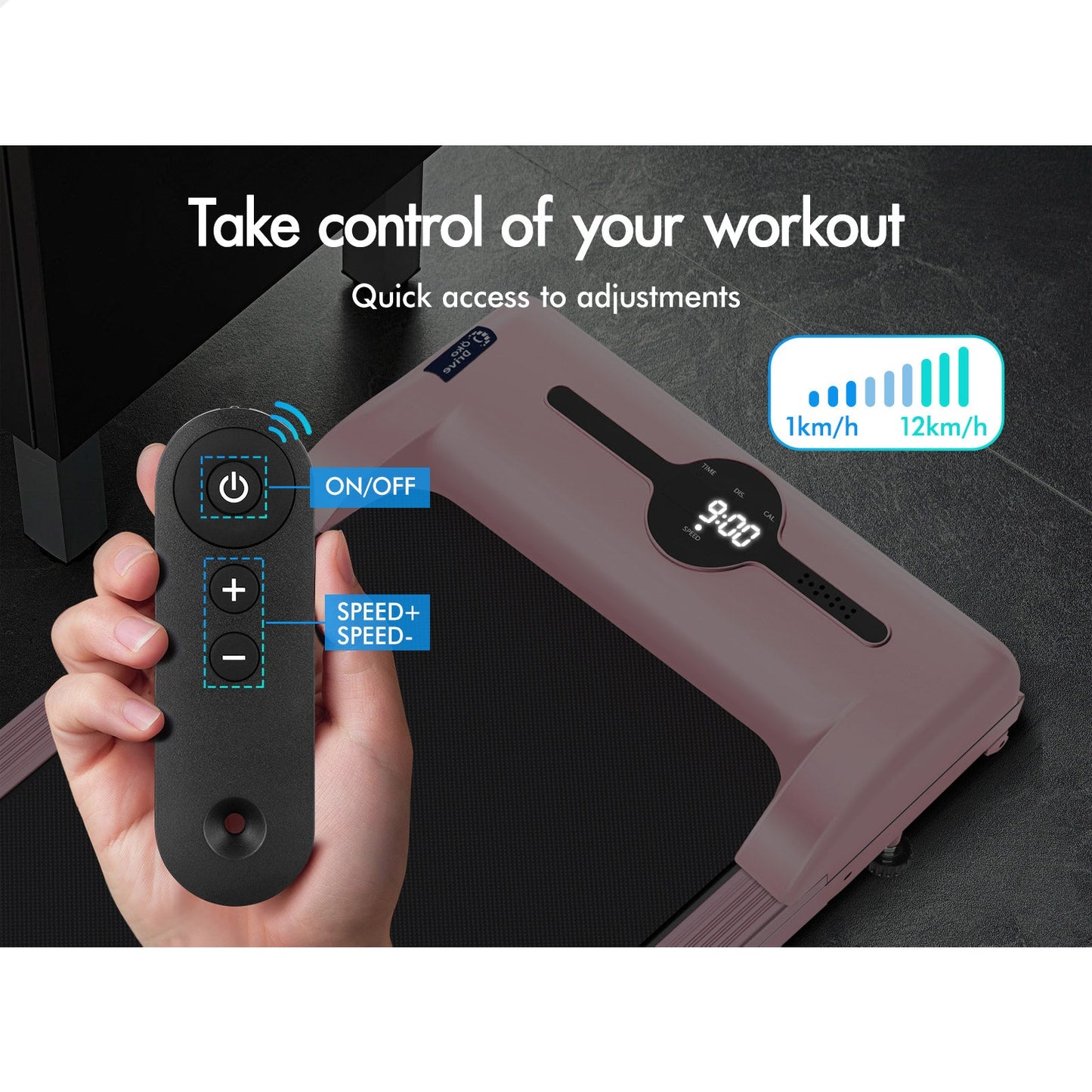 BLACK LORD Treadmill Electric Walking Pad Exercise Home Gym Fitness Machine
