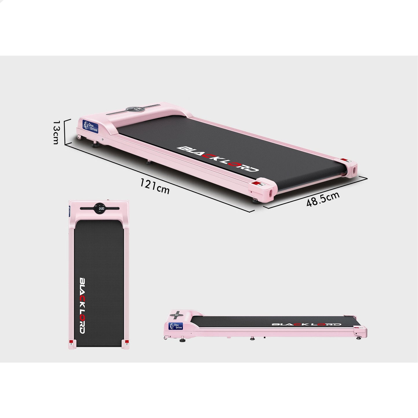 BLACK LORD Treadmill Electric Walking Pad Exercise Home Gym Fitness Machine