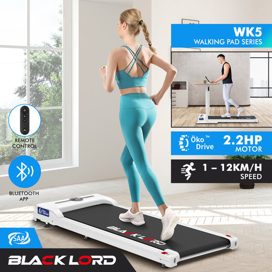 BLACK LORD Treadmill Electric Walking Pad Home Office Fitness Gym Remote Control