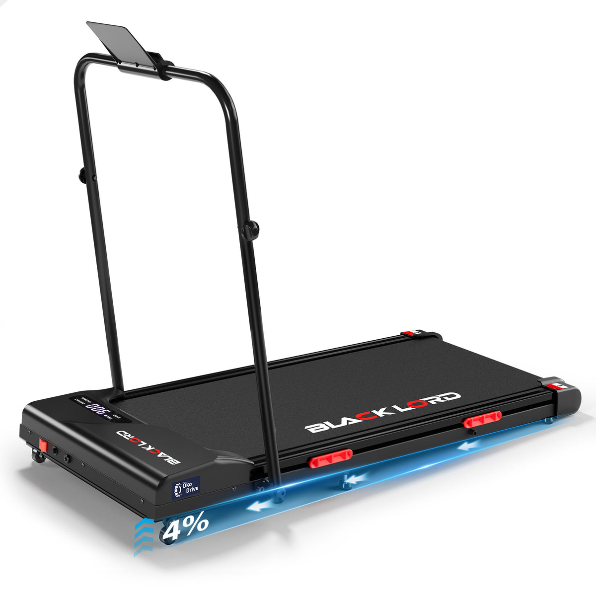BLACK LORD Treadmill Electric Walking Pad Incline Foldable Home Gym Fitness