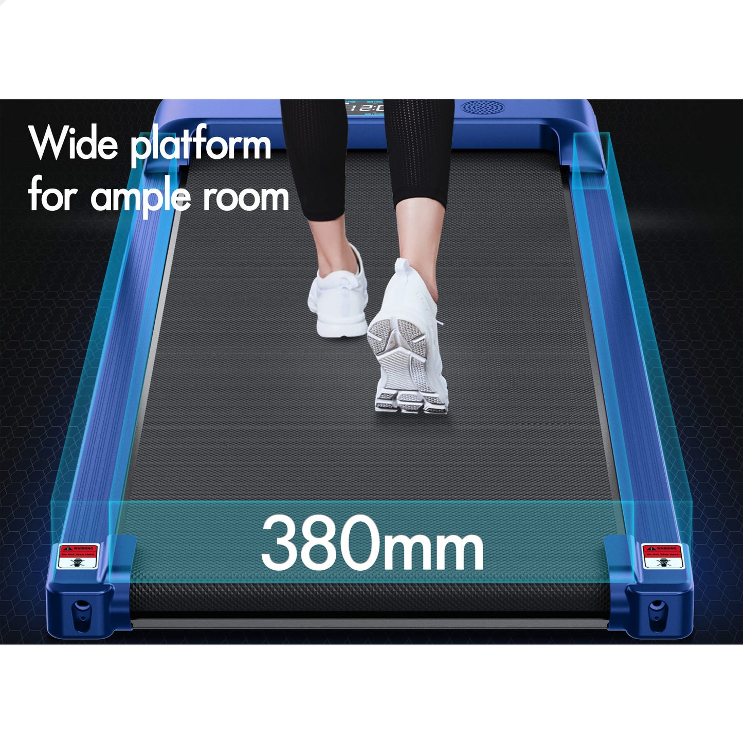 BLACK LORD Treadmill Electric Walking Pad Home Office Gym Fitness Remote Control