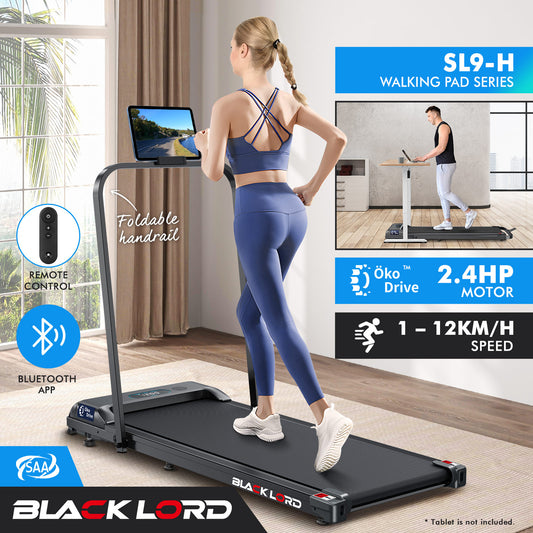 BLACK LORD Treadmill Electric Walking Pad Home Office Gym Fitness Foldable