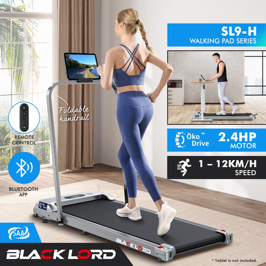 BLACK LORD Treadmill Electric Walking Pad Home Office Gym Fitness Foldable