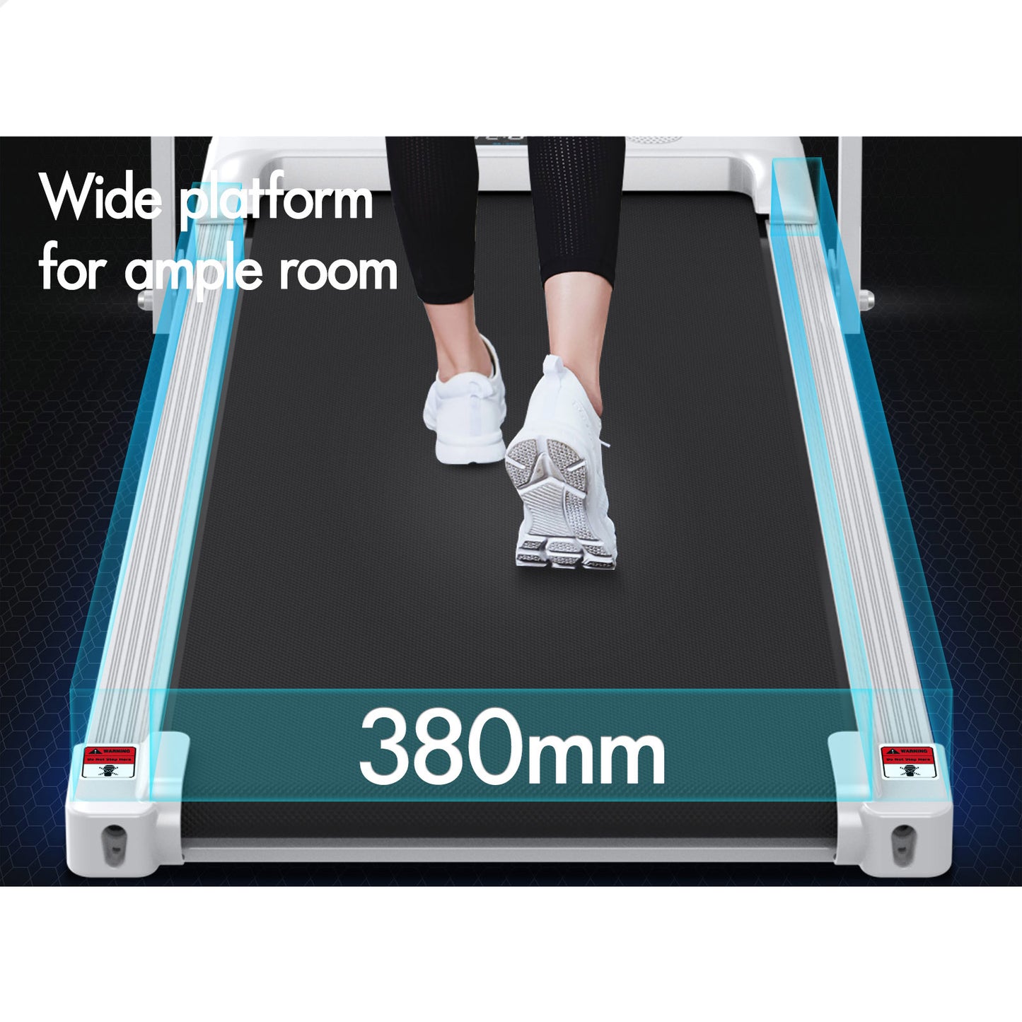 BLACK LORD Treadmill Walking Pad Home Office Gym Fitness Foldable