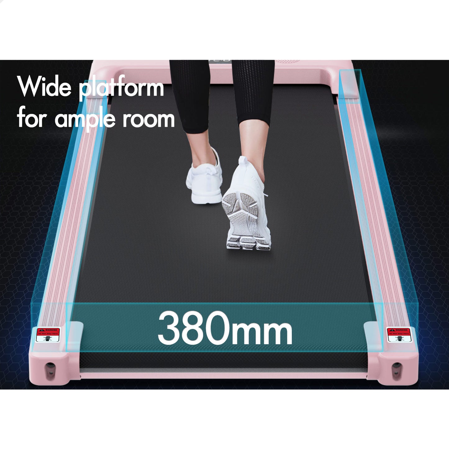 BLACK LORD Treadmill Electric Walking Pad Home Office Gym Fitness Remote Control