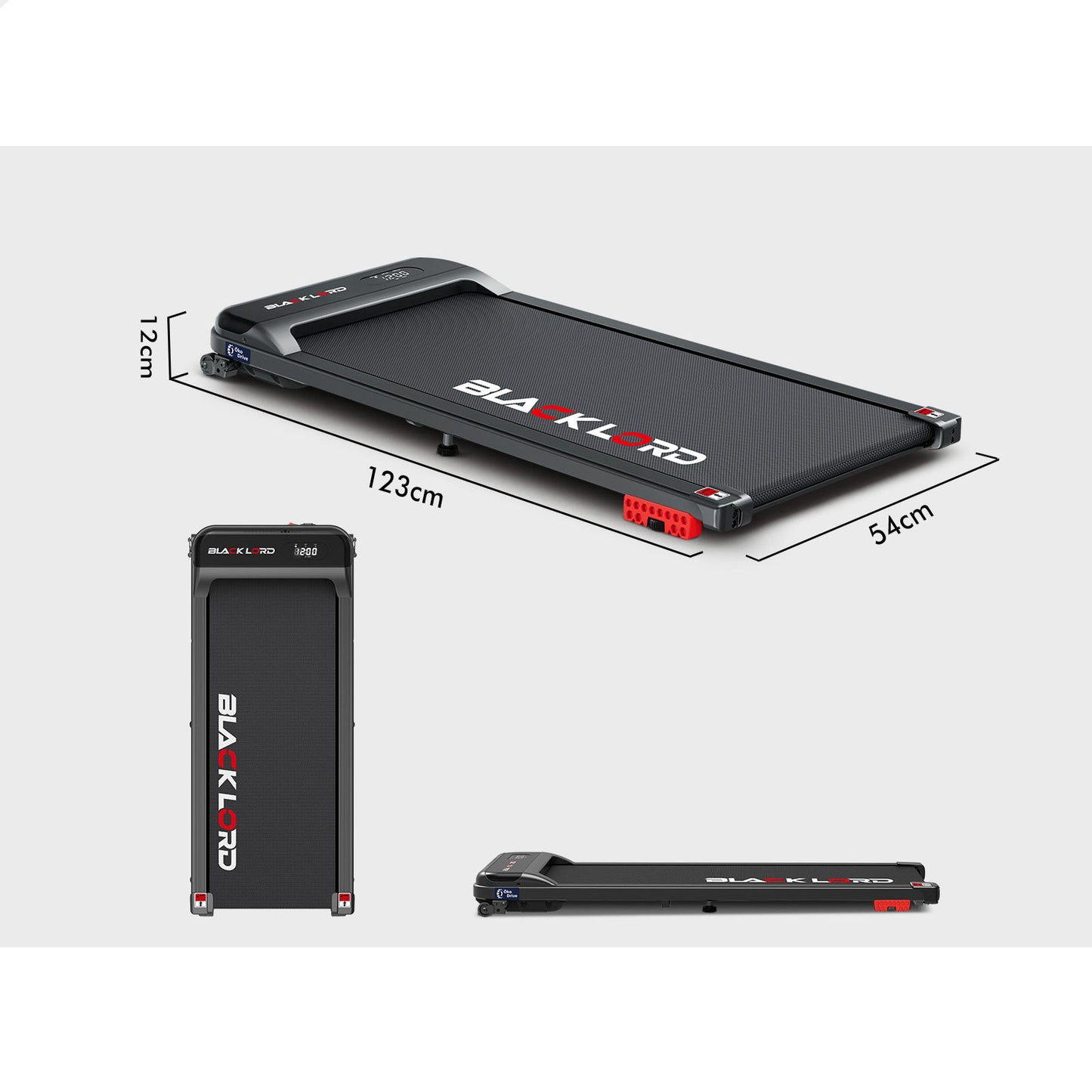 BLACK LORD Walking Pad Incline Treadmill