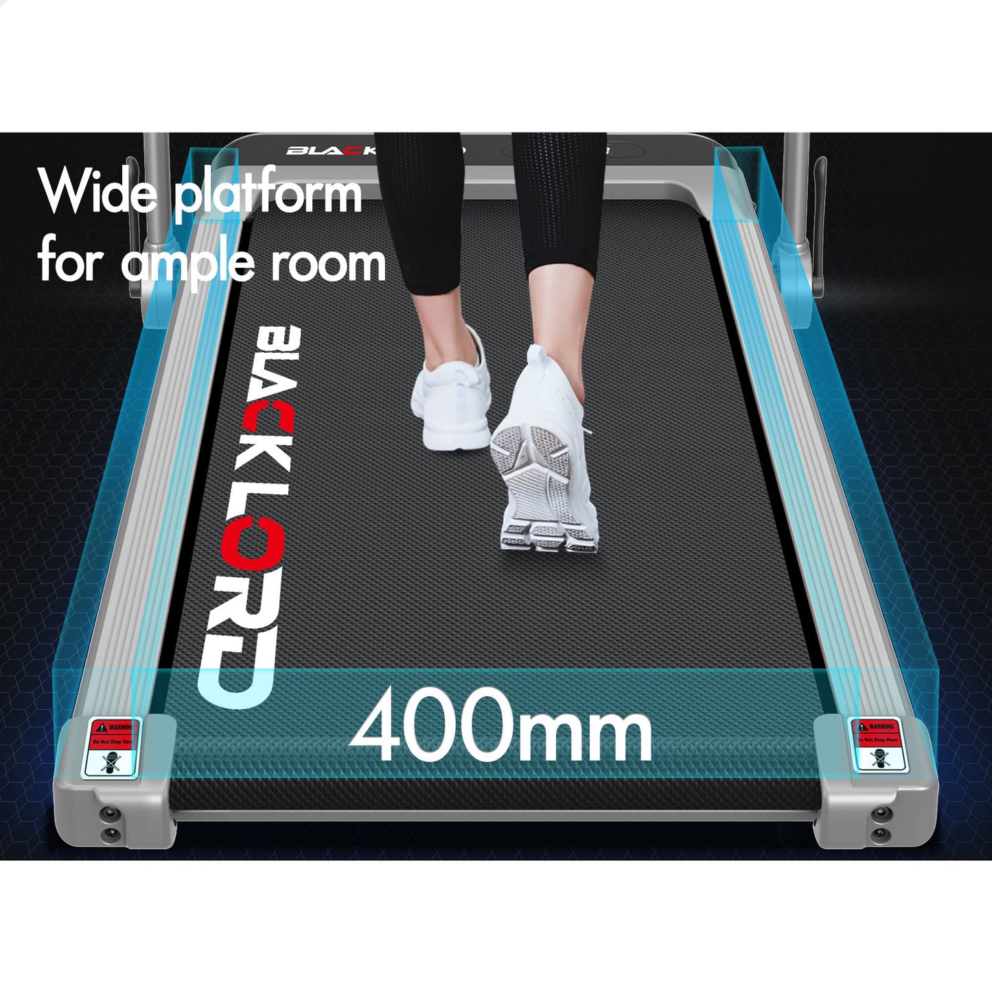 BLACK LORD Walking Pad Treadmill Incline Foldable