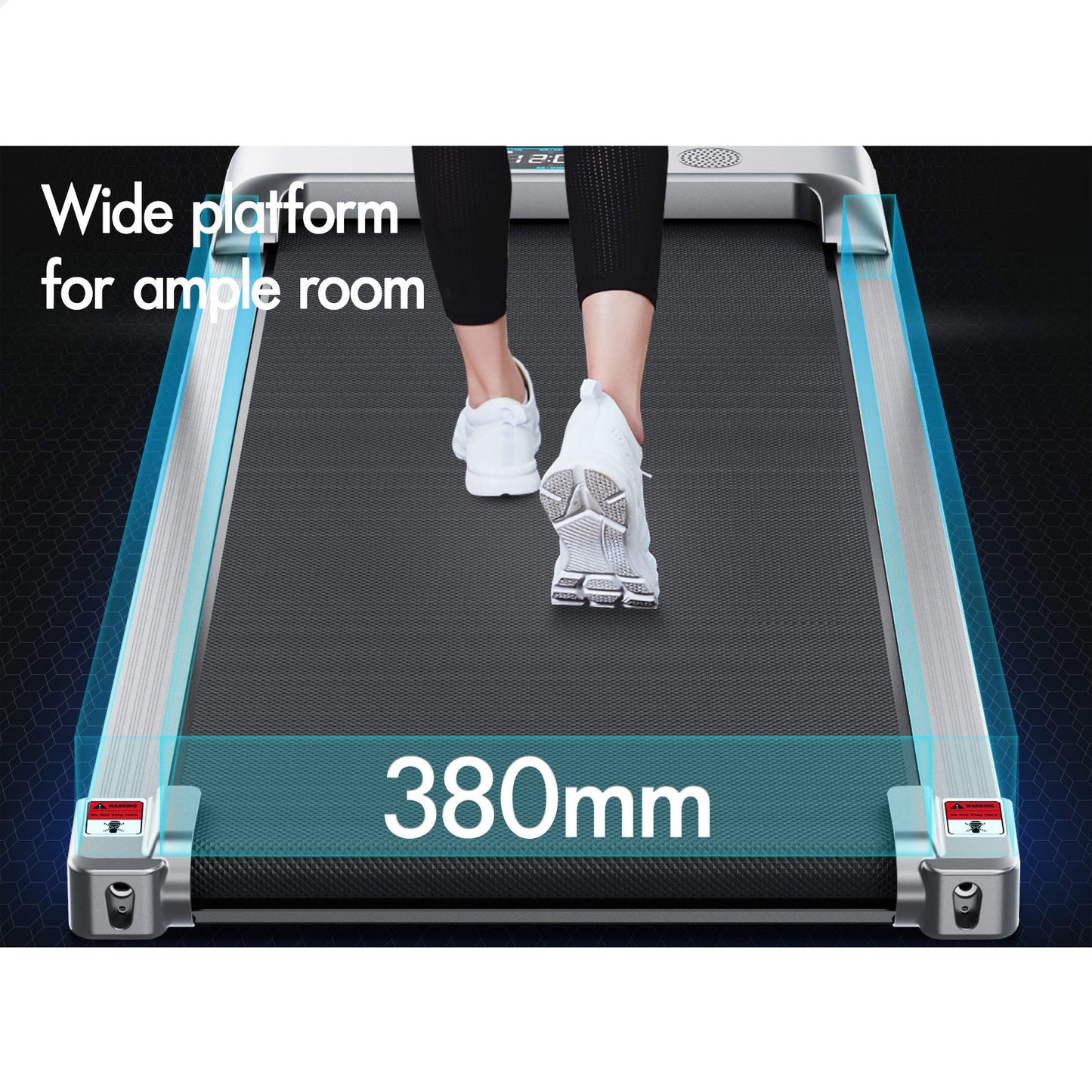 BLACK LORD Treadmill Electric Walking Pad Home Office Gym Fitness Remote Control