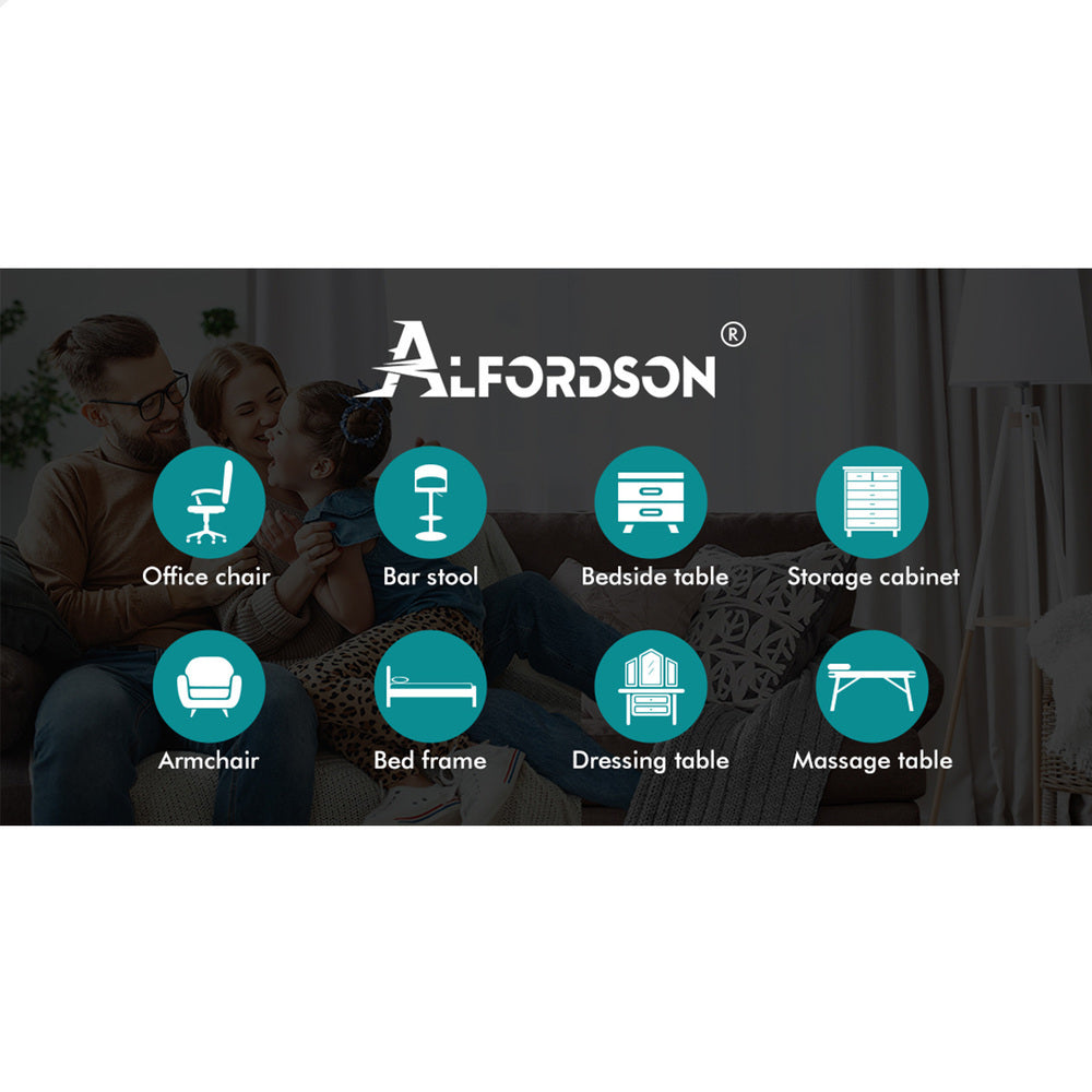 ALFORDSON 3 Chest of Drawers Storage Cabinet Rattan Dresser Lowboy Oak