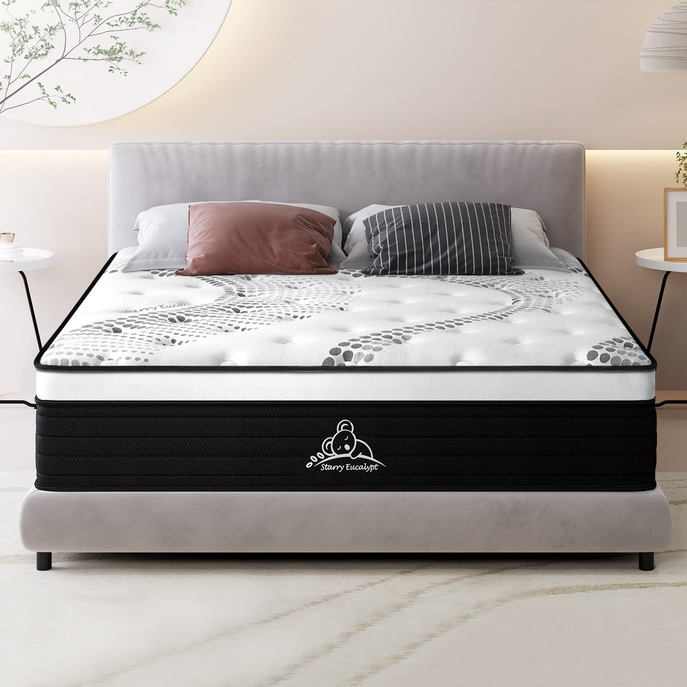 STARRY EUCALYPT Mattress Pocket Spring King Single Cool Gel Euro Top 32cm