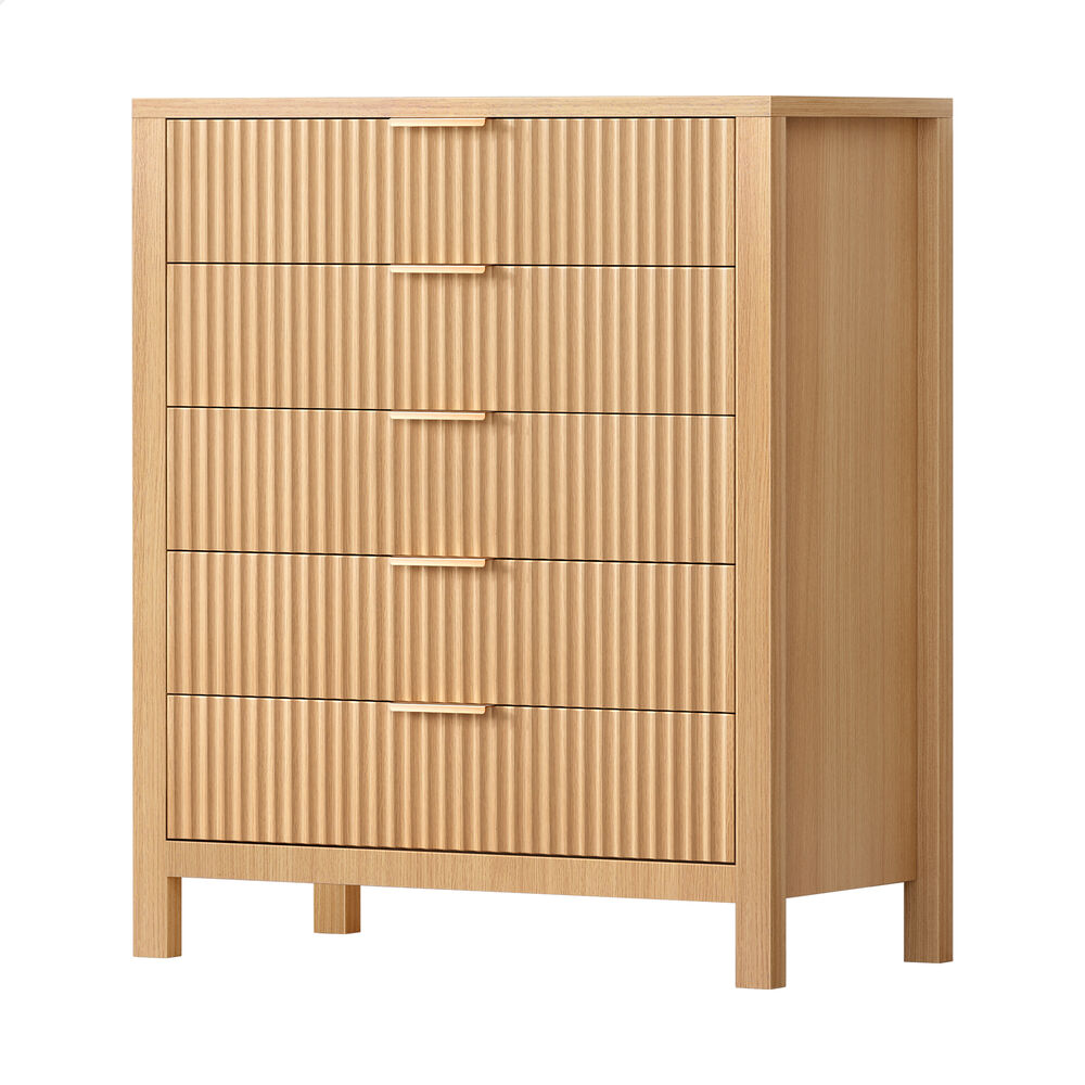 ALFORDSON 5 Chest of Drawers Modern Dresser Tallboy Storage Cabinet Wood
