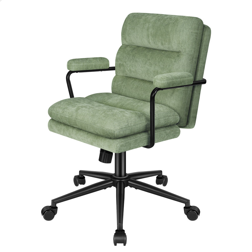 ALFORDSON Office Chair Ergonomic Chenille Executive Computer Seat Light Green