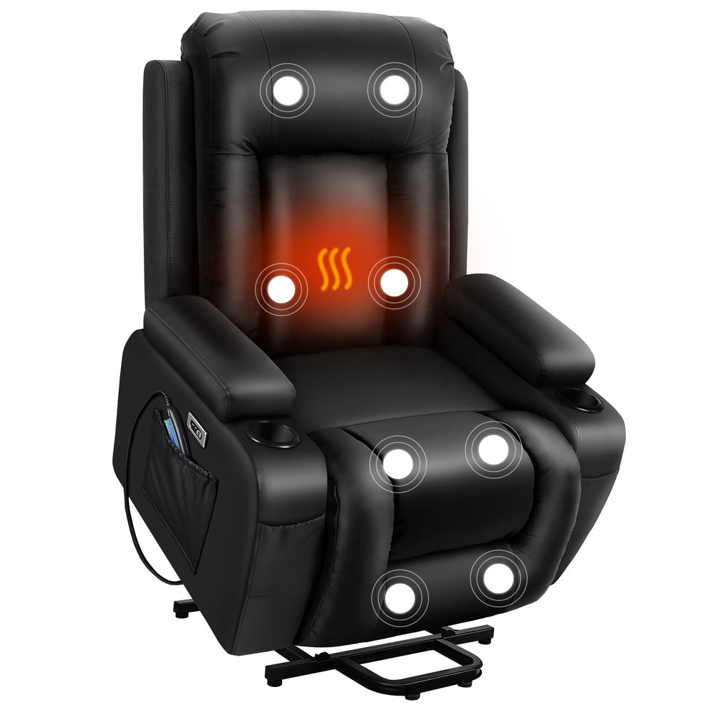 ALFORDSON Recliner Chair Electric Lift Heated Massage Armchair Lounge Sofa