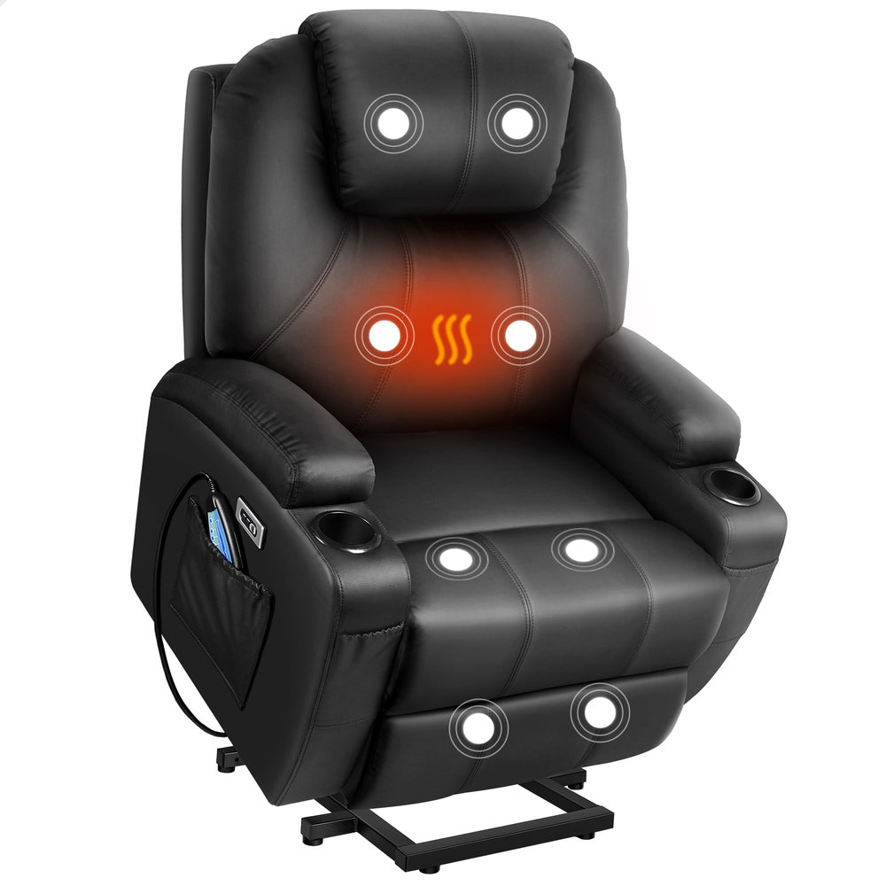 ALFORDSON Recliner Chair Electric Lift Heated Massage Armchair Lounge Sofa