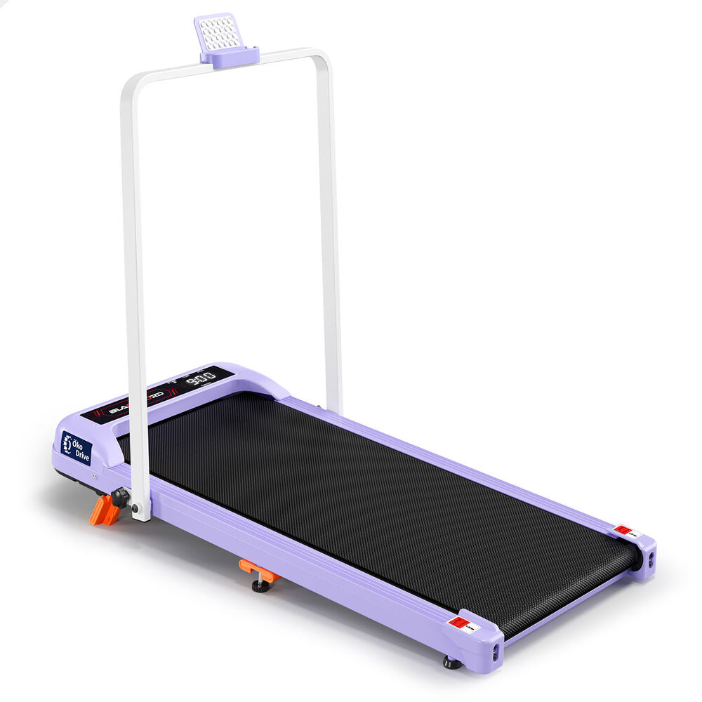 BLACK LORD Treadmill Electric Walking Pad Foldable Incline Under Desk Gym Purple