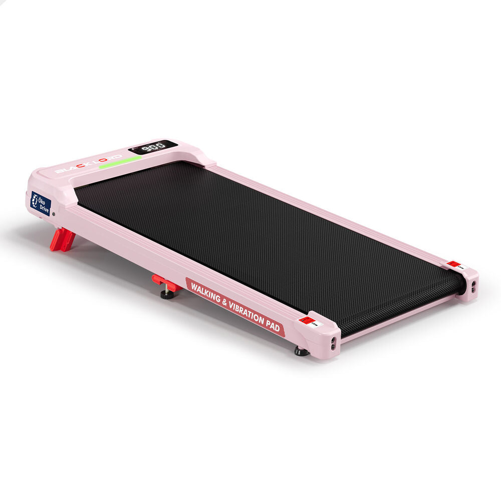 BLACK LORD Treadmill Vibration Walking Pad Electric LED Light Incline Pink