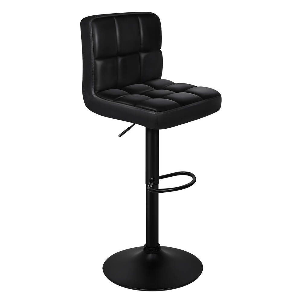 2x Alfordson Bar Stools Swivel Chair Black