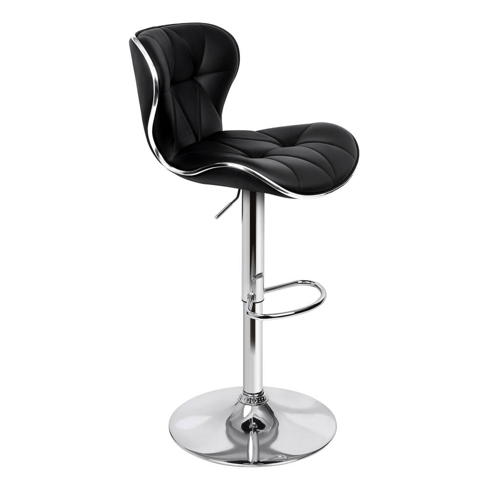 2x ALFORDSON Bar Stools Swivel Chair Black