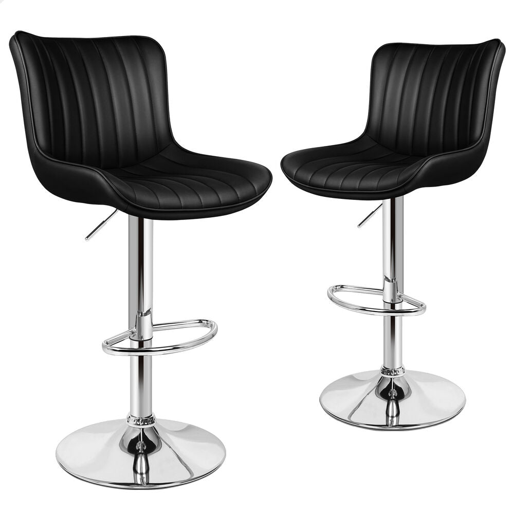 4x ALFORDSON Bar Stools Bar Chairs Black