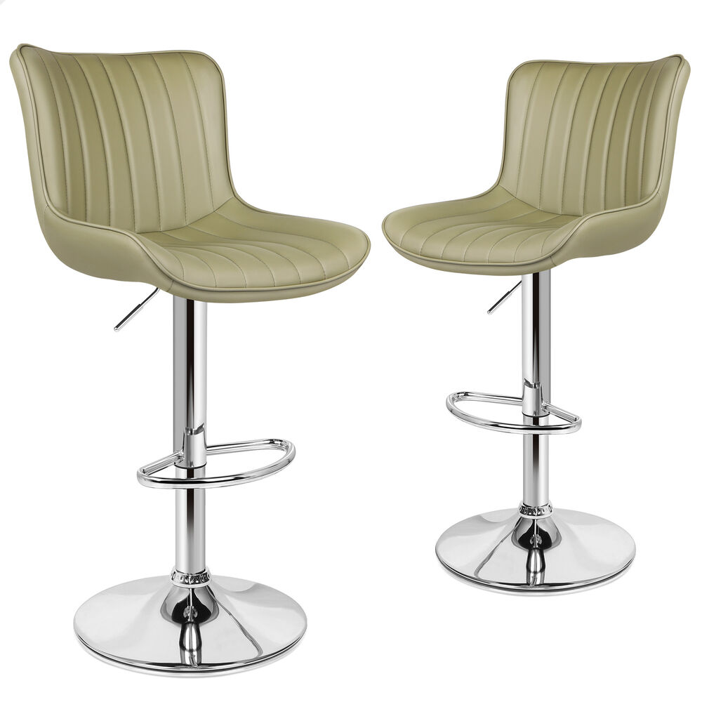 2x ALFORDSON Bar Stools Bar Chairs Green