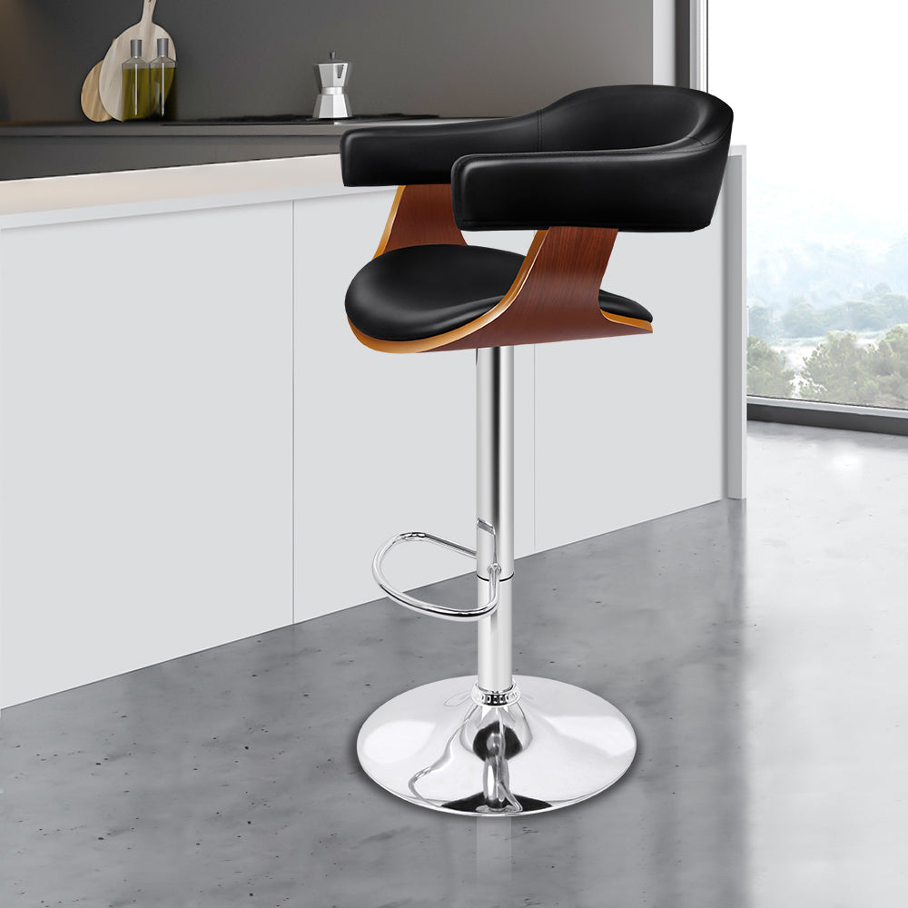 ALFORDSON Bar Stool Swivel Chair Black