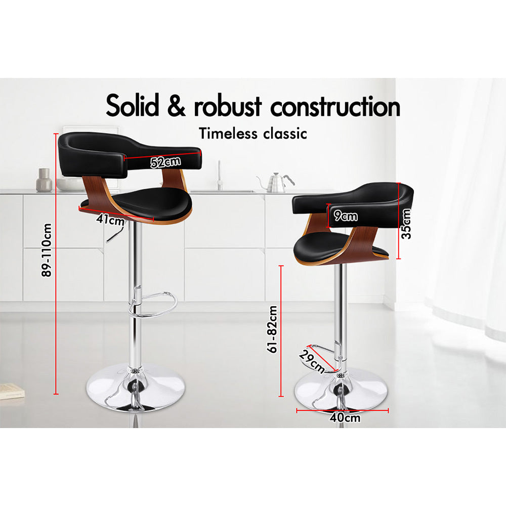 ALFORDSON Bar Stool Swivel Chair Black