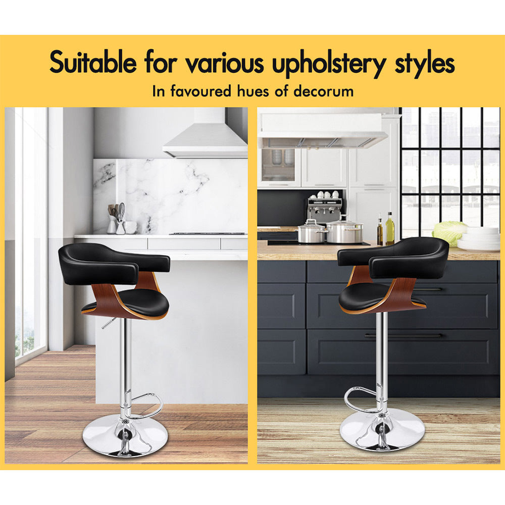 ALFORDSON Bar Stool Swivel Chair Black