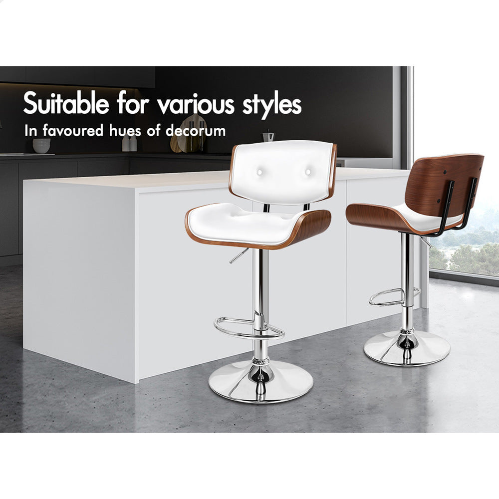 ALFORDSON Bar Stool Odette Kitchen Swivel White