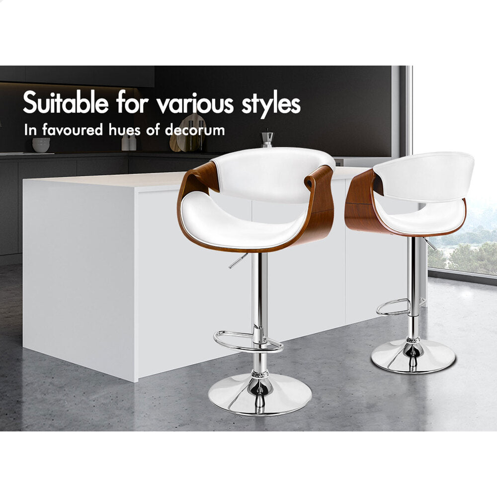 ALFORDSON Bar Stool Trice Kitchen Swivel White