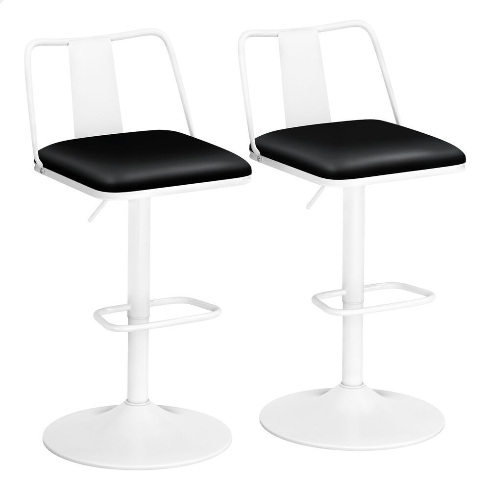 4x ALFORDSON Bar Stools Industrial Style Black White