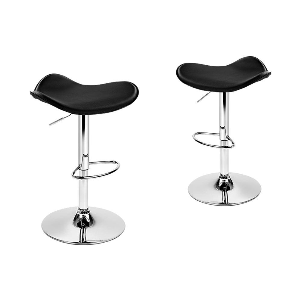 2x ALFORDSON Bar Stools Portia Swivel Black