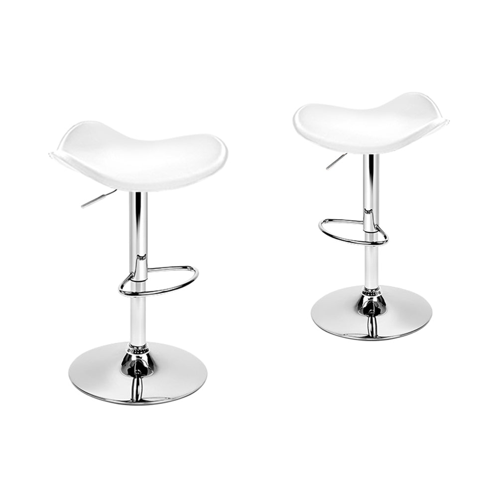 2x ALFORDSON Bar Stools Portia Swivel White