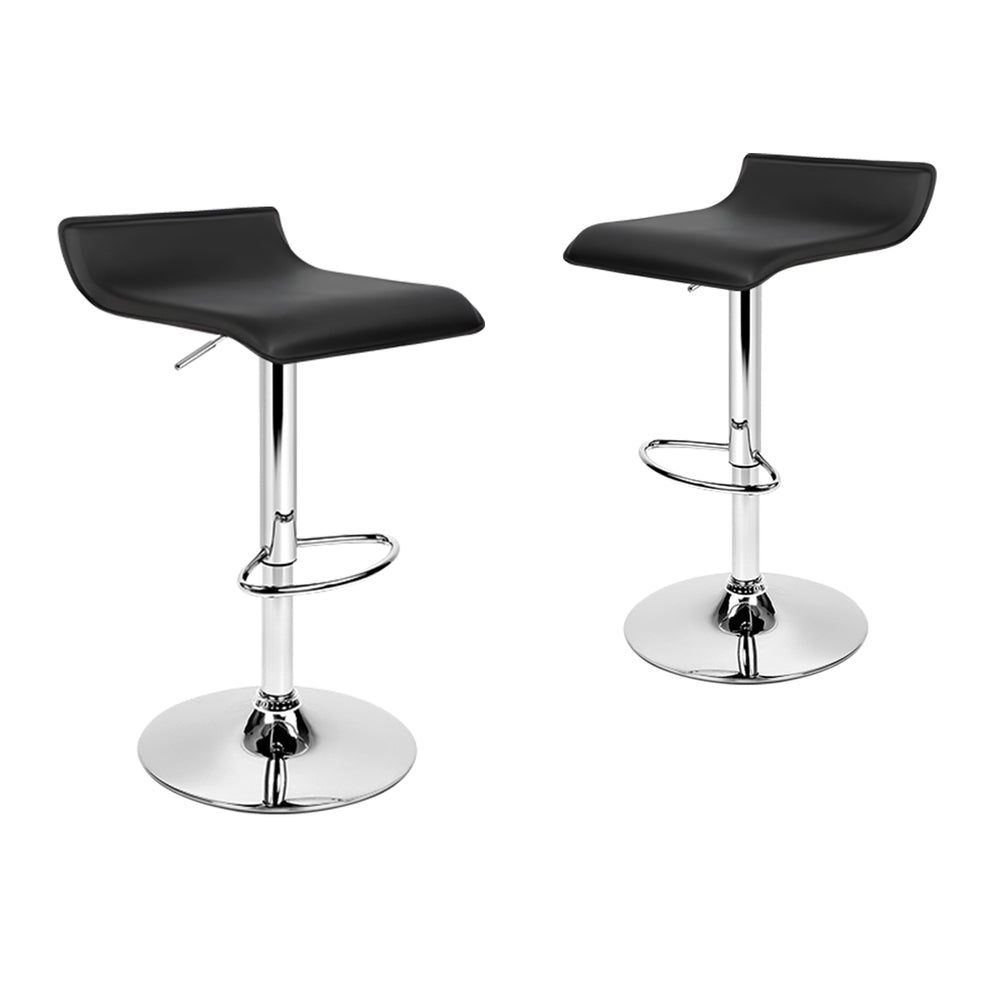 2x ALFORDSON Bar Stools Saxton Swivel Black