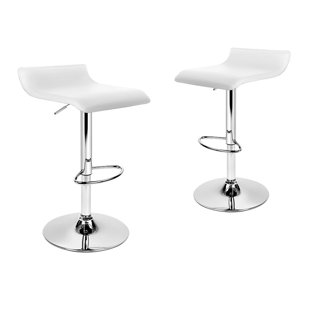 2x ALFORDSON Bar Stools Saxton Swivel White