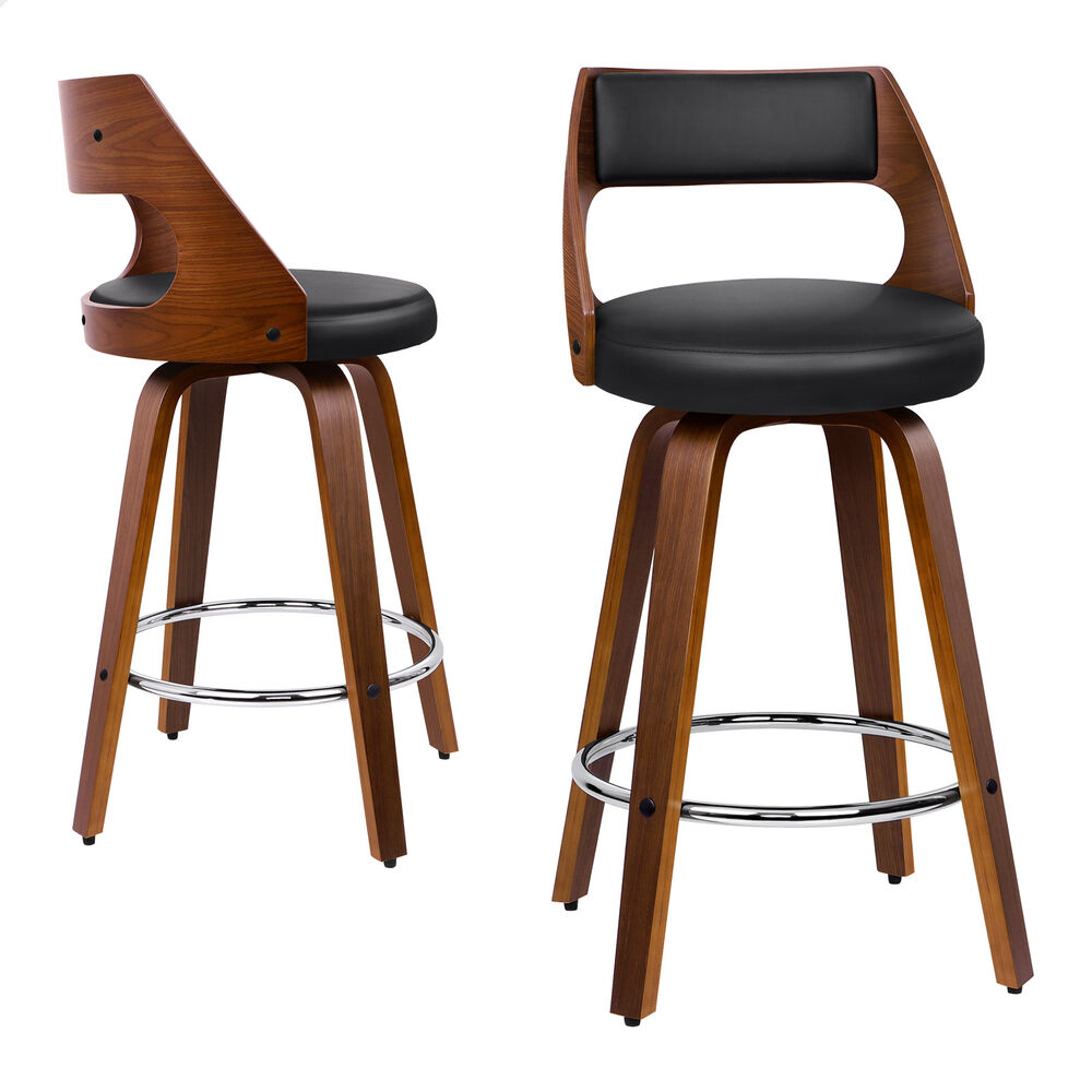 2x ALFORDSON Bar Stools Freddy Black
