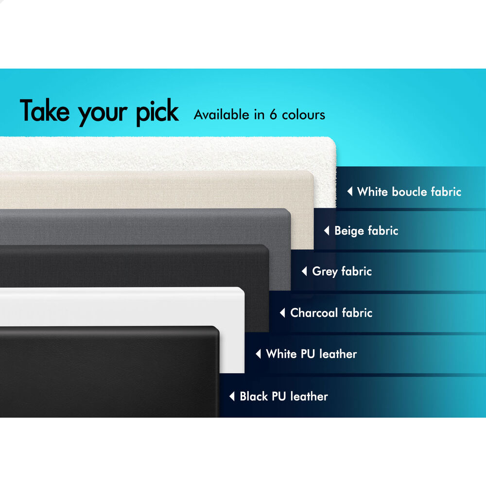 ALFORDSON Bed Frame Single Size Mattress Base Foundation White Leather BASEL