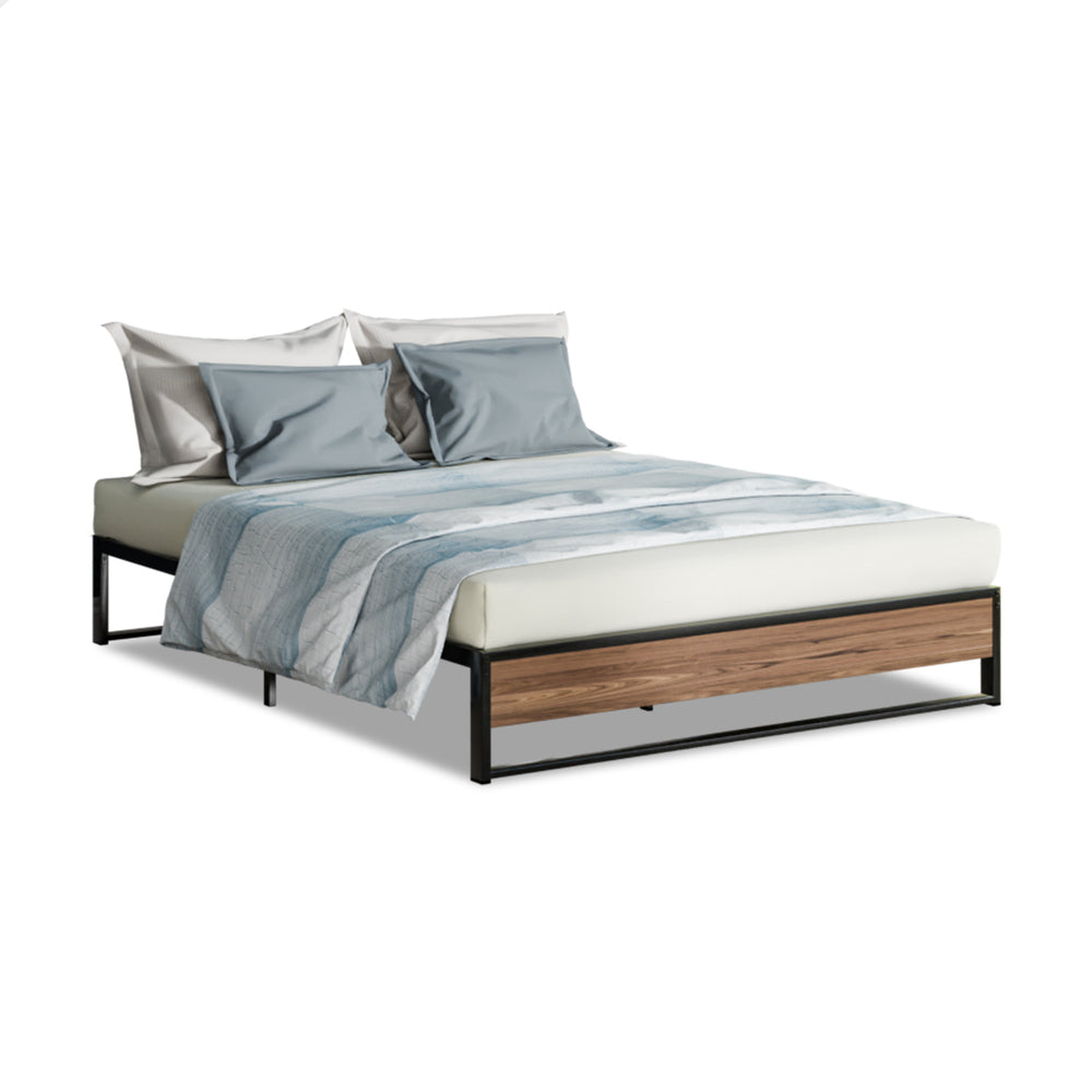 ALFORDSON Metal Bed Frame Double Size Mattress Base Platform Foundation Wood