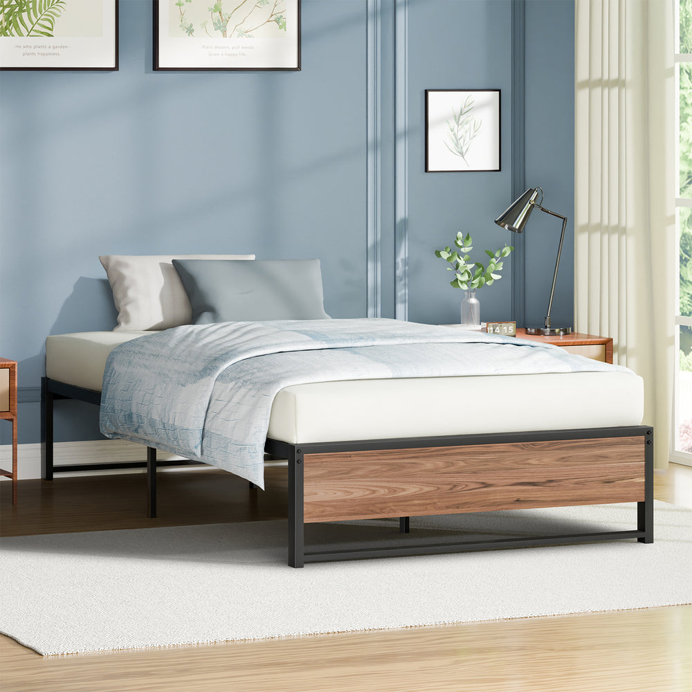 ALFORDSON Metal Bed Frame King Single Mattress Base Platform Foundation Wood