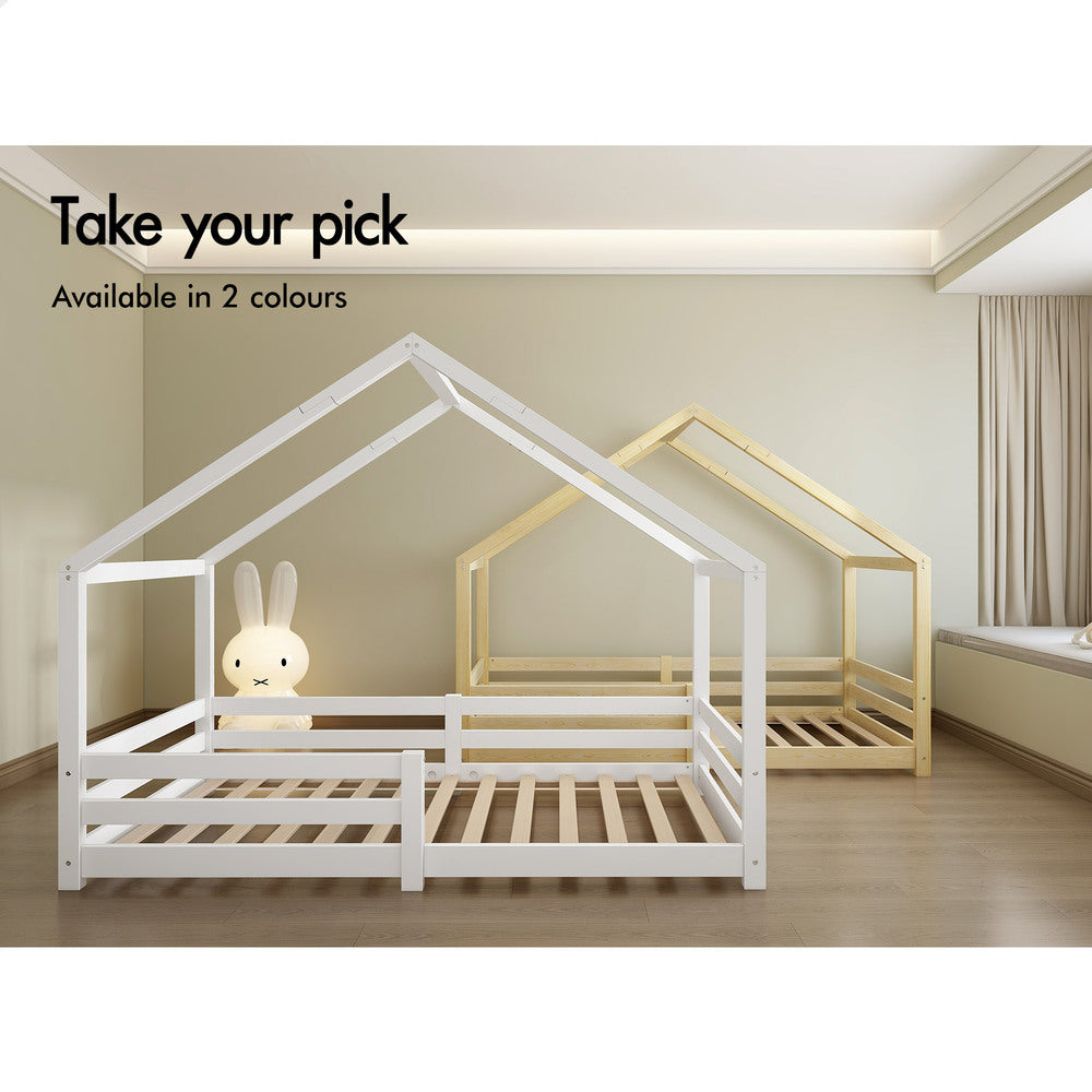 ALFORDSON Kids Bed Frame Wooden Timber Single Mattress Base Platform Oak