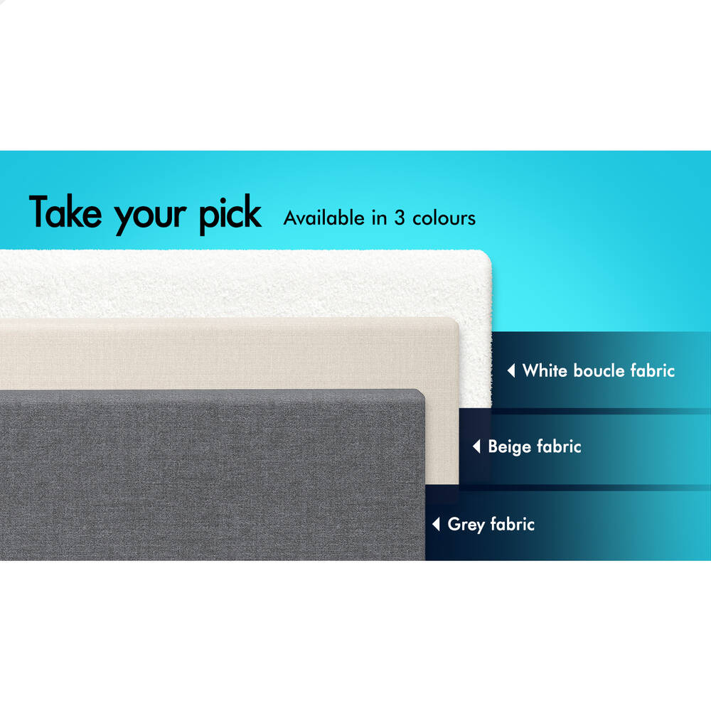 ALFORDSON Bed Frame Single Size Gas Lift Storage Mattress Base Grey WILBUR