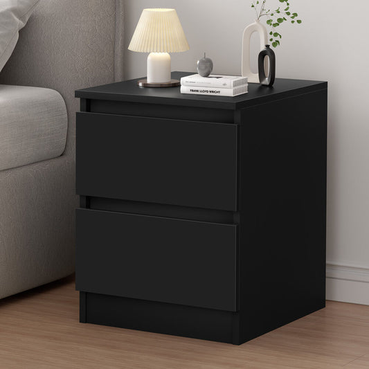 ALFORDSON Bedside Table Nightstand Storage Cabinet Side End Table Black