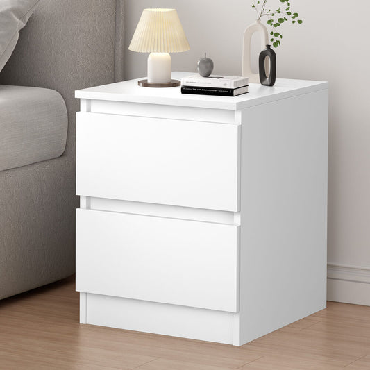 ALFORDSON Bedside Table Nightstand Storage Cabinet Side End Table White