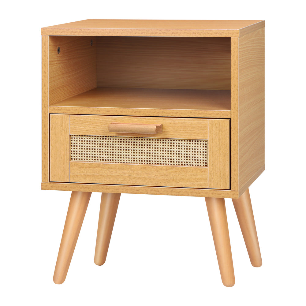 ALFORDSON Bedside Table Nightstand Side Storage Cabinet Scandinavian Rattan