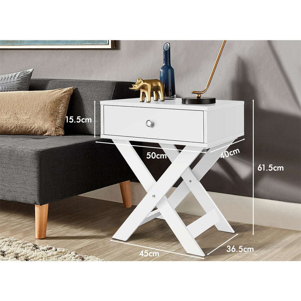ALFORDSON Bedside Table Nightstand Side Storage Cabinet French Country White