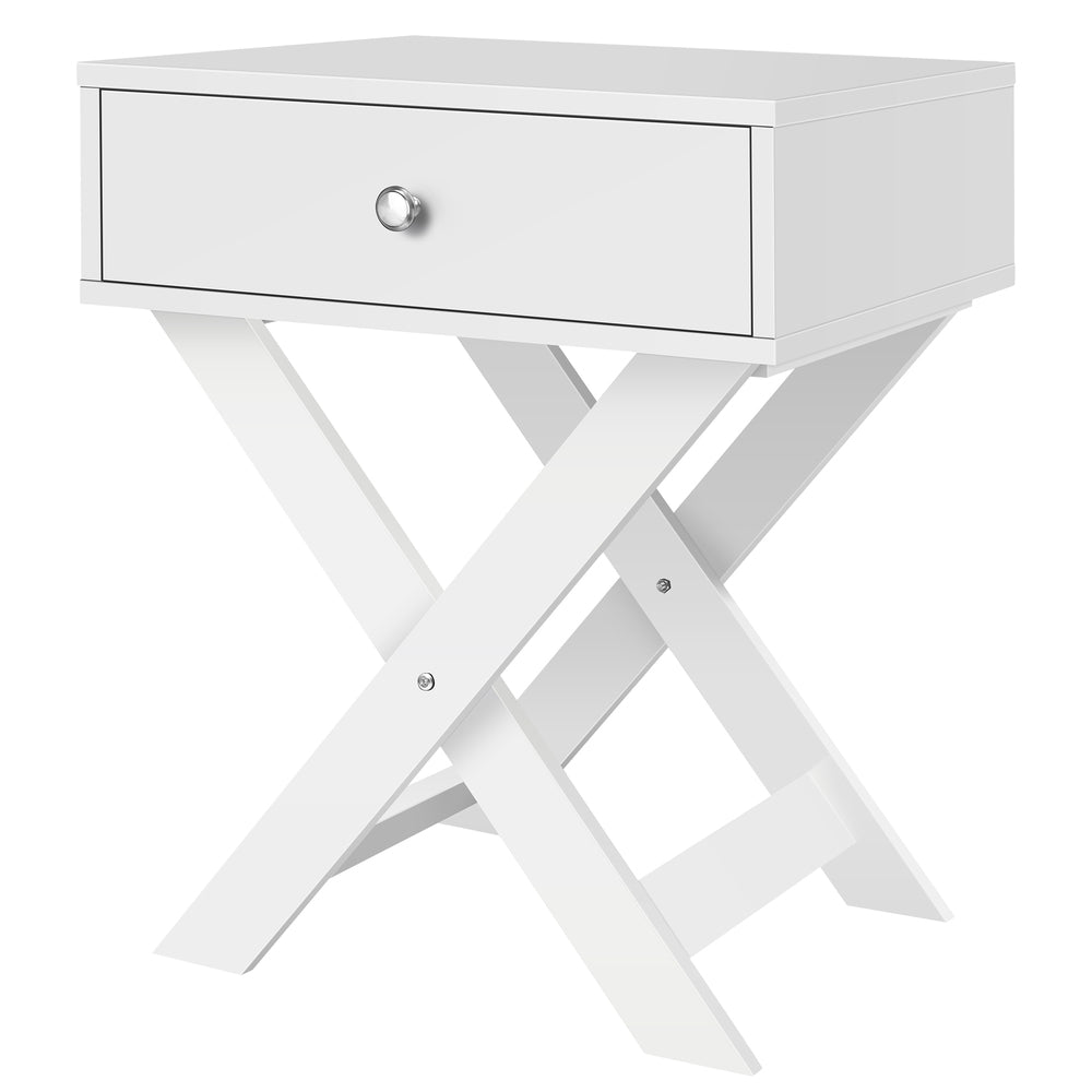 ALFORDSON Bedside Table Nightstand Side Storage Cabinet French Country White
