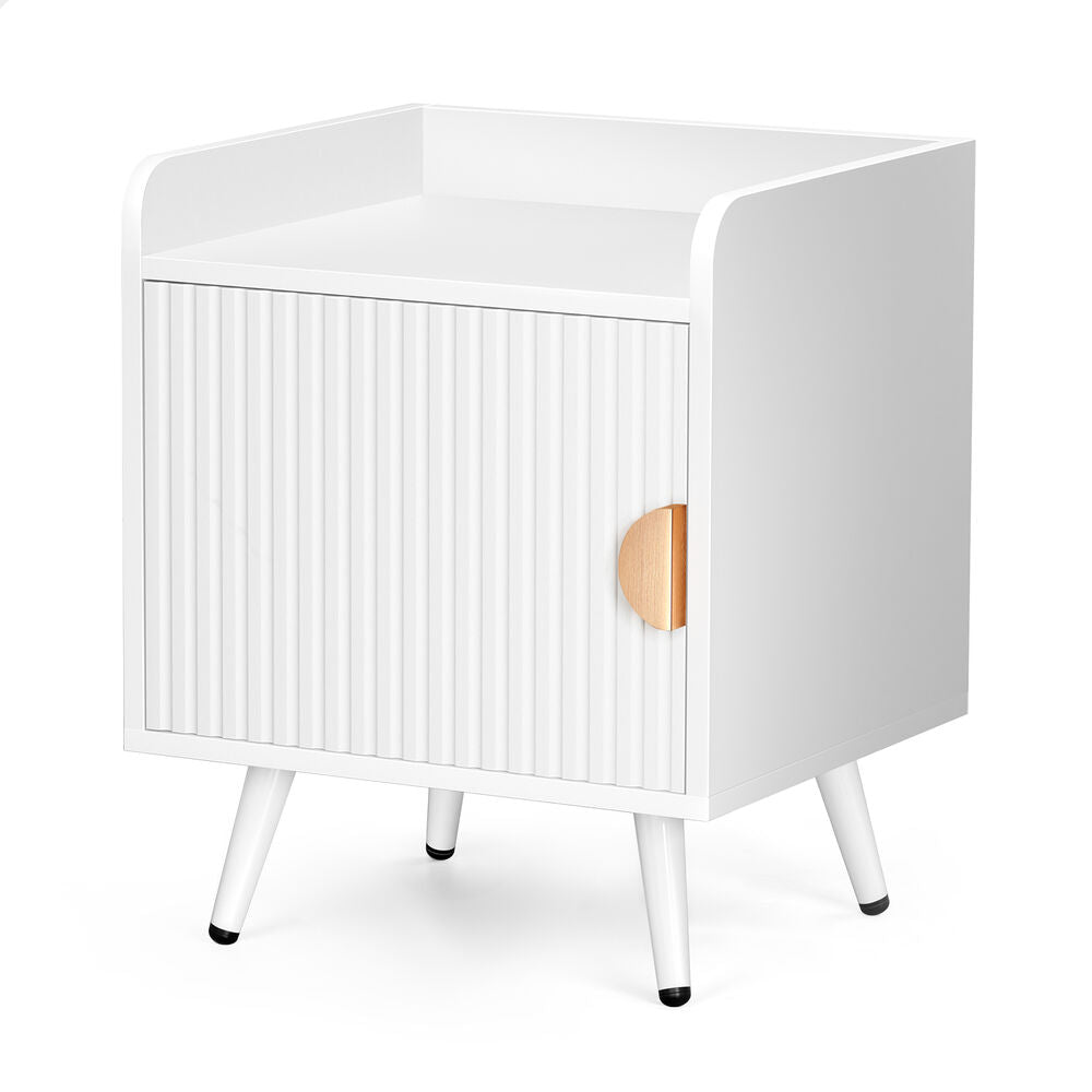 ALFORDSON 2x Bedside Table Cabinet Nightstand Side Storage White